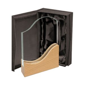 Galvano Cristal Base de Madera BLAS 26 - Galvanos y premios | MerchLAB
