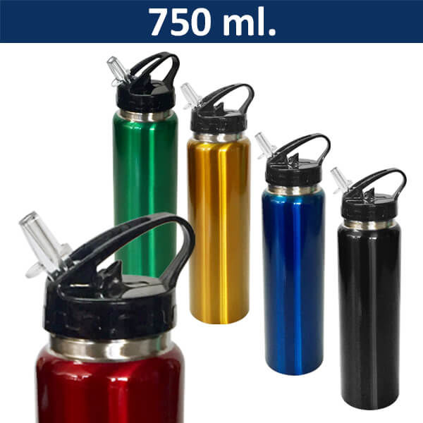 Botella Acero Inoxidable M63 2 Botella Acero Inoxidable M63, detalle - Botellas de Acero Inoxidable | MerchLAB