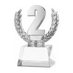 Trofeo Resina/cristal CT07 PLATEADO - Copas | MerchLAB