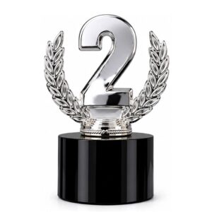 Trofeo Resina/cristal CT08 PLATEADO - Copas | MerchLAB