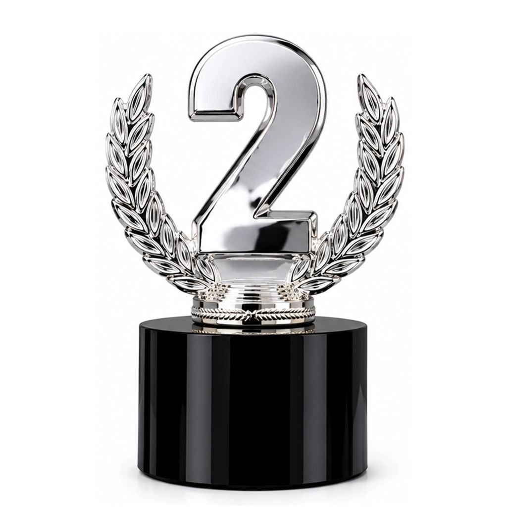 Trofeo Resina/cristal CT08 PLATEADO 1 Trofeo Resina/cristal CT08 PLATEADO - Copas | MerchLAB