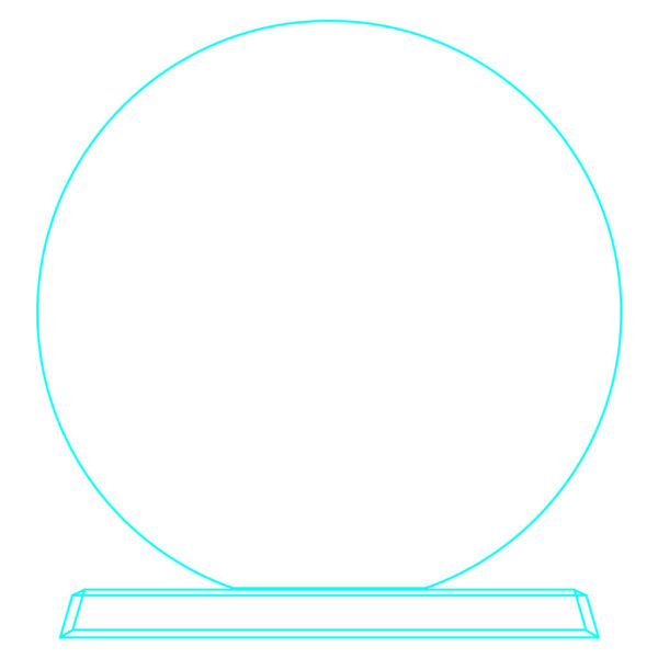 Galvano Cristal Circular CTA 00, foto 5 - Galvanos y premios | MerchLAB