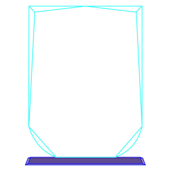 Galvano Cristal Escudo FR 19, foto 5 - Galvanos y premios | MerchLAB