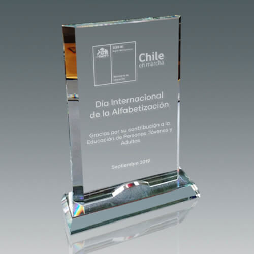 Galvano Cristal Rectangular LSA 066 3 Galvano Cristal Rectangular LSA 066, detalle - Galvanos y premios | MerchLAB