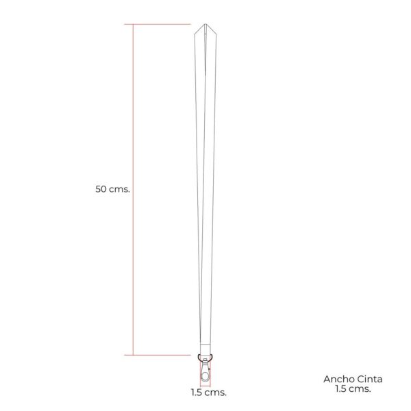 Cinta Lanyard Simple Texturada LAN03, foto 4 - Lanyards e Identificación | MerchLAB