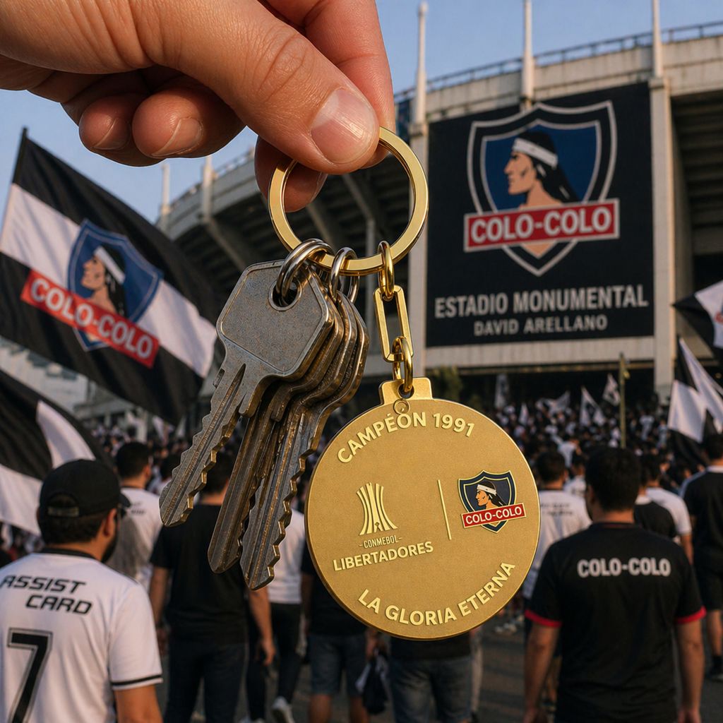 Llavero Metálico Colo Colo Libertadores 3 Llavero Metálico Colo Colo Libertadores, detalle - Llaveros Metálicos | MerchLAB