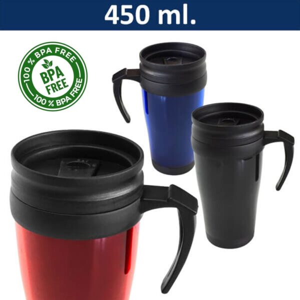 Mug Térmico Plástico M11 4 Mug Térmico Plástico M11, foto 4 - Tazones, Termos y Mugs | MerchLAB