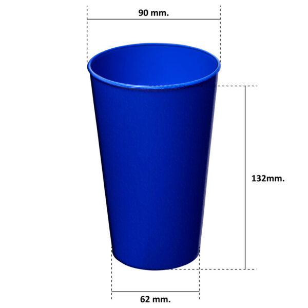 Vaso Plástico Reutilizable Empavonado M150 7 Vaso Plástico Reutilizable Empavonado M150, foto 7 - Vasos | MerchLAB