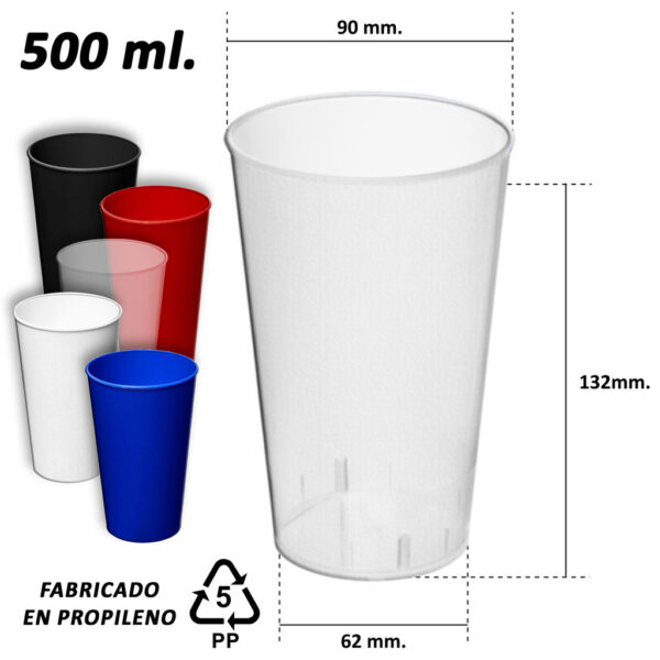 Vaso Plástico Reutilizable Empavonado M150 6 Vaso Plástico Reutilizable Empavonado M150, foto 6 - Vasos | MerchLAB