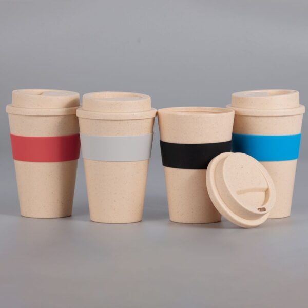 Mug Eco Cup "WHEAT STRAW" 355cc con banda silicona 10 Mug Eco Cup "WHEAT STRAW" 355cc con banda silicona, foto 10 - Mugs Corporativos | MerchLAB