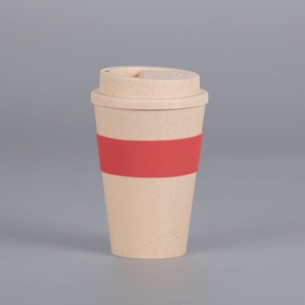 Mug Eco Cup "WHEAT STRAW" 355cc con banda silicona 4 Mug Eco Cup "WHEAT STRAW" 355cc con banda silicona, foto 4 - Mugs Corporativos | MerchLAB