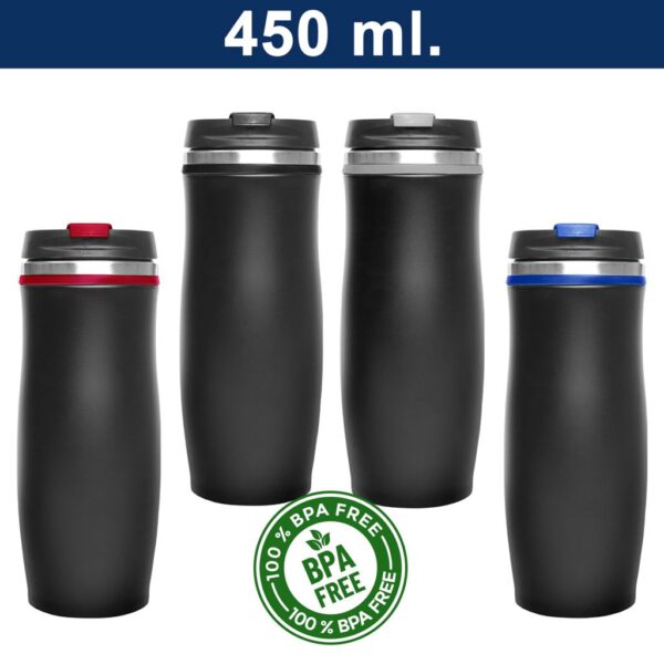 Mug Térmico Acero inoxidable Negro M18 5 Mug Térmico Acero inoxidable Negro M18, foto 5 - Tazones, Termos y Mugs | MerchLAB