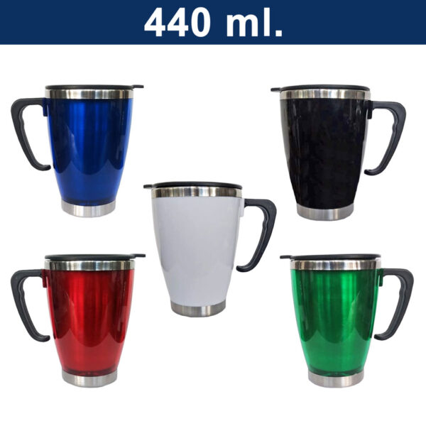 Mug Térmico Cónico Acero Inoxidable PVC M29 7 Mug Térmico Cónico Acero Inoxidable PVC M29, foto 7 - Tazones, Termos y Mugs | MerchLAB