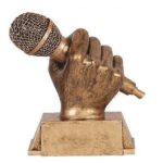 Trofeo Resina Microfono MIC20 - Copas | MerchLAB