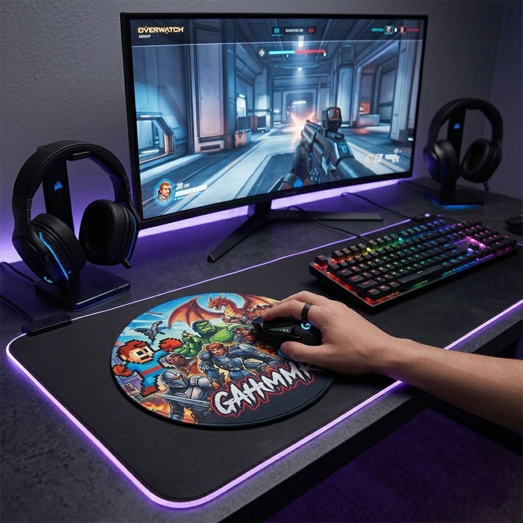 Mouse Pad Circular Impermeable-sublimación MP05 2 Mouse Pad Circular Impermeable-sublimación MP05, vista 2 - Mousepad | MerchLAB