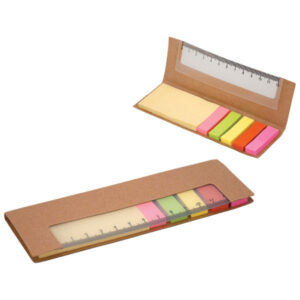 Memo set Tapa carton + Regla N23 - Oficina y Escritorio | MerchLAB