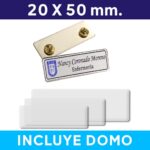 Piocha con Domo Placa con Broche 20 50 Mm. (pins), vista 2 - Placas | MerchLAB
