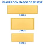 Placa Aluminio DORADO - Placas | MerchLAB