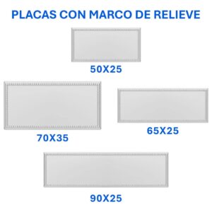 Placa Aluminio PLATEADO - Placas | MerchLAB