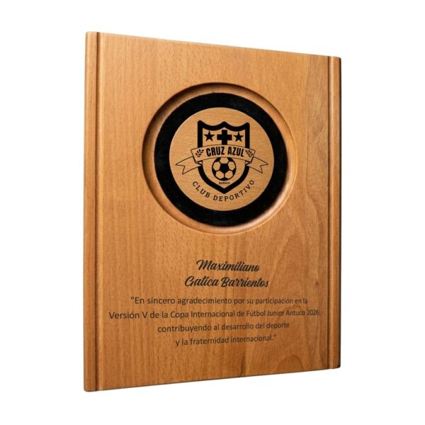 Galvano Madera Retablo Rauli Circulo, foto 4 - Galvanos y premios | MerchLAB