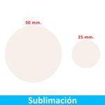 Sello Metálicos Sublimables 25mm. y 50mm. BLANCO - Oficina y Escritorio | MerchLAB
