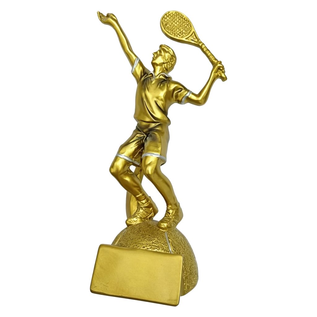 Trofeo Resina Tenista Masculino TEN15 1 Trofeo Resina Tenista Masculino TEN15 - Trofeos de Ténis | MerchLAB