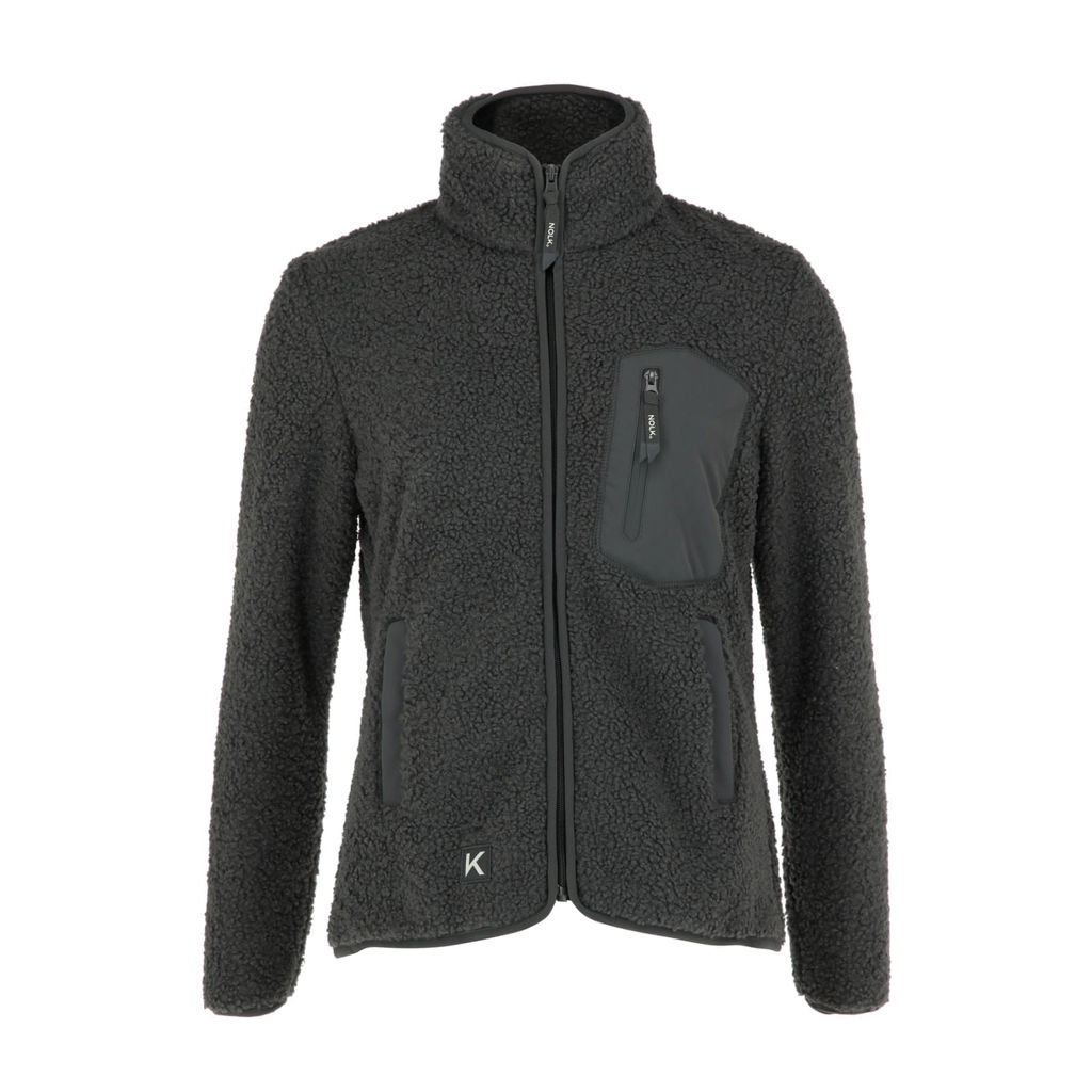 Chaqueta Rysy Gris Acero Mujer 2 Chaqueta Rysy Gris Acero Mujer, vista 2 - Micropolar | MerchLAB