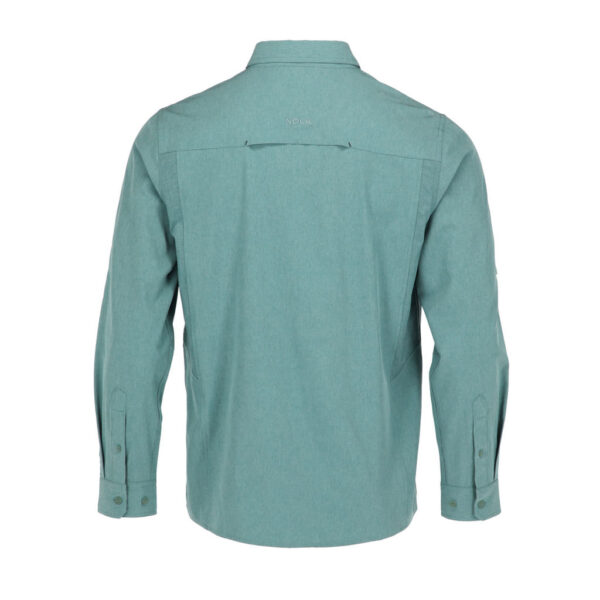 Camisa Creta Gris Melange Hombre, detalle - Camisas y Blusas | MerchLAB