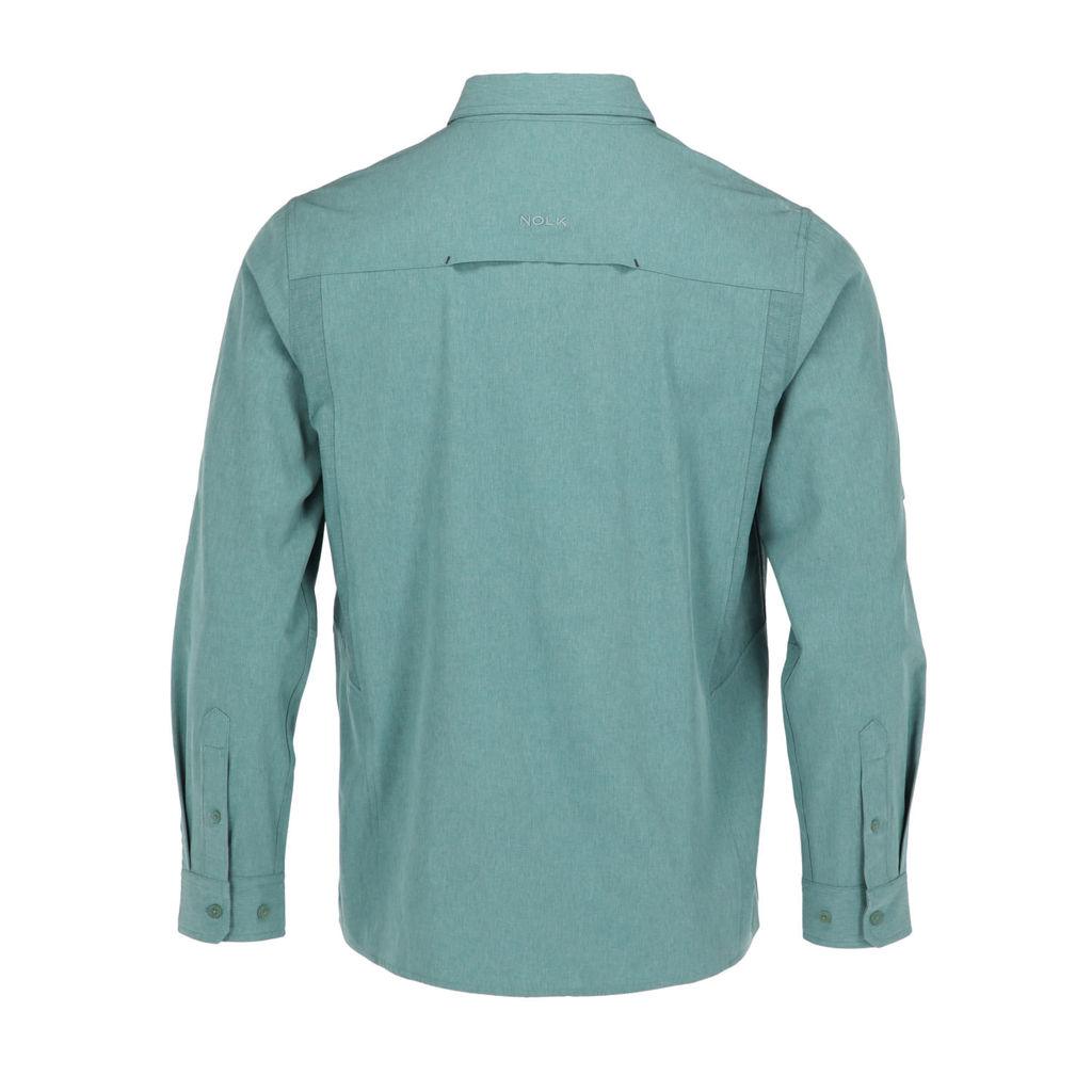 Camisa Creta Gris Melange Hombre 3 Camisa Creta Gris Melange Hombre, detalle - Camisas y Blusas | MerchLAB