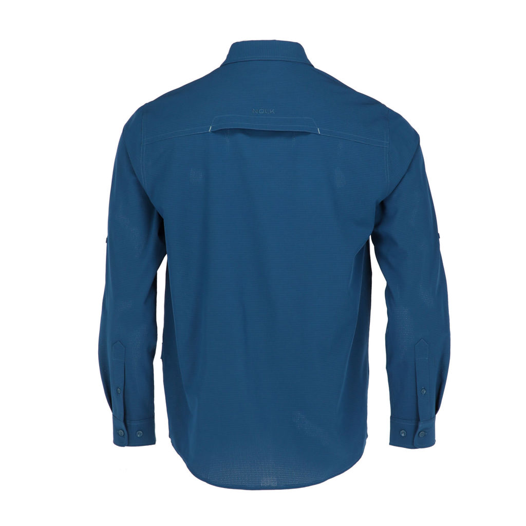 Camisa Santorini Azul Rey Hombre 2 Camisa Santorini Azul Rey Hombre, vista 2 - Camisas y Blusas | MerchLAB