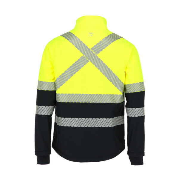Softshell Etna Amarillo/Azul Marino Unisex, detalle - Softshells | MerchLAB