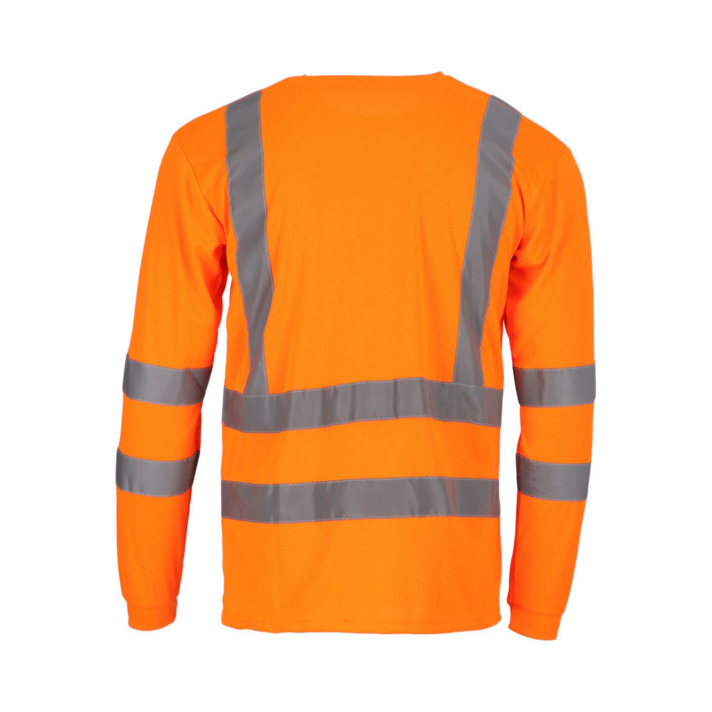 Polera Dry Fit Hombre ML Fluor Cuello Redondo 3 Polera Dry Fit Hombre ML Fluor Cuello Redondo, detalle - DryFit y DryFresh | MerchLAB