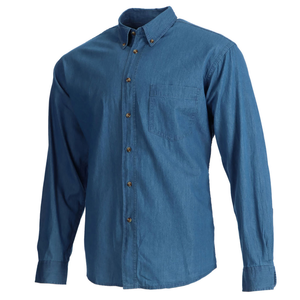 Camisa Mezclilla 3 Camisa Mezclilla, detalle - Mezclilla | MerchLAB