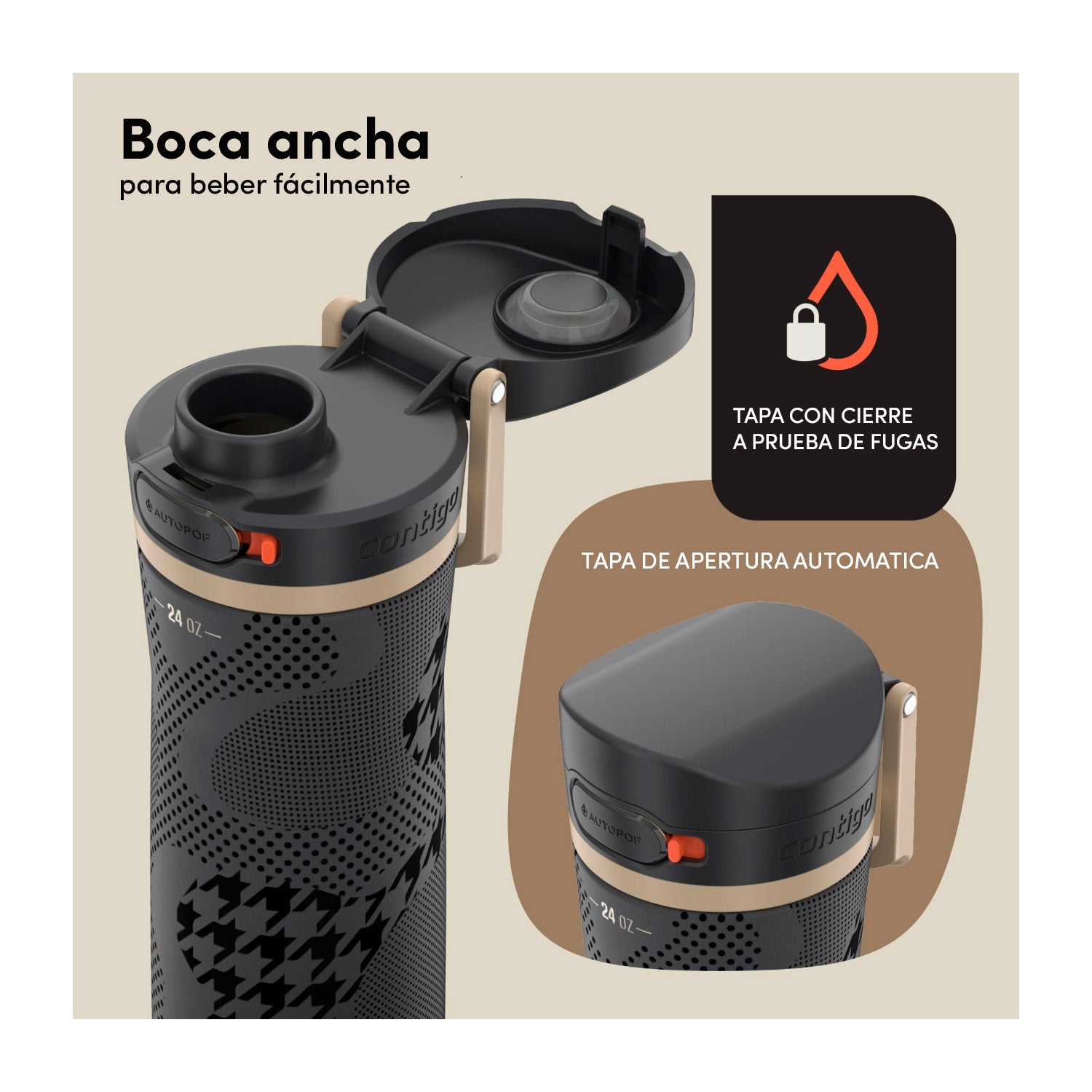 Botella Jackson Contigo 710ml Negro 3 Botella Jackson Contigo 710ml Negro vista 3 - regalo corporativo MerchLAB