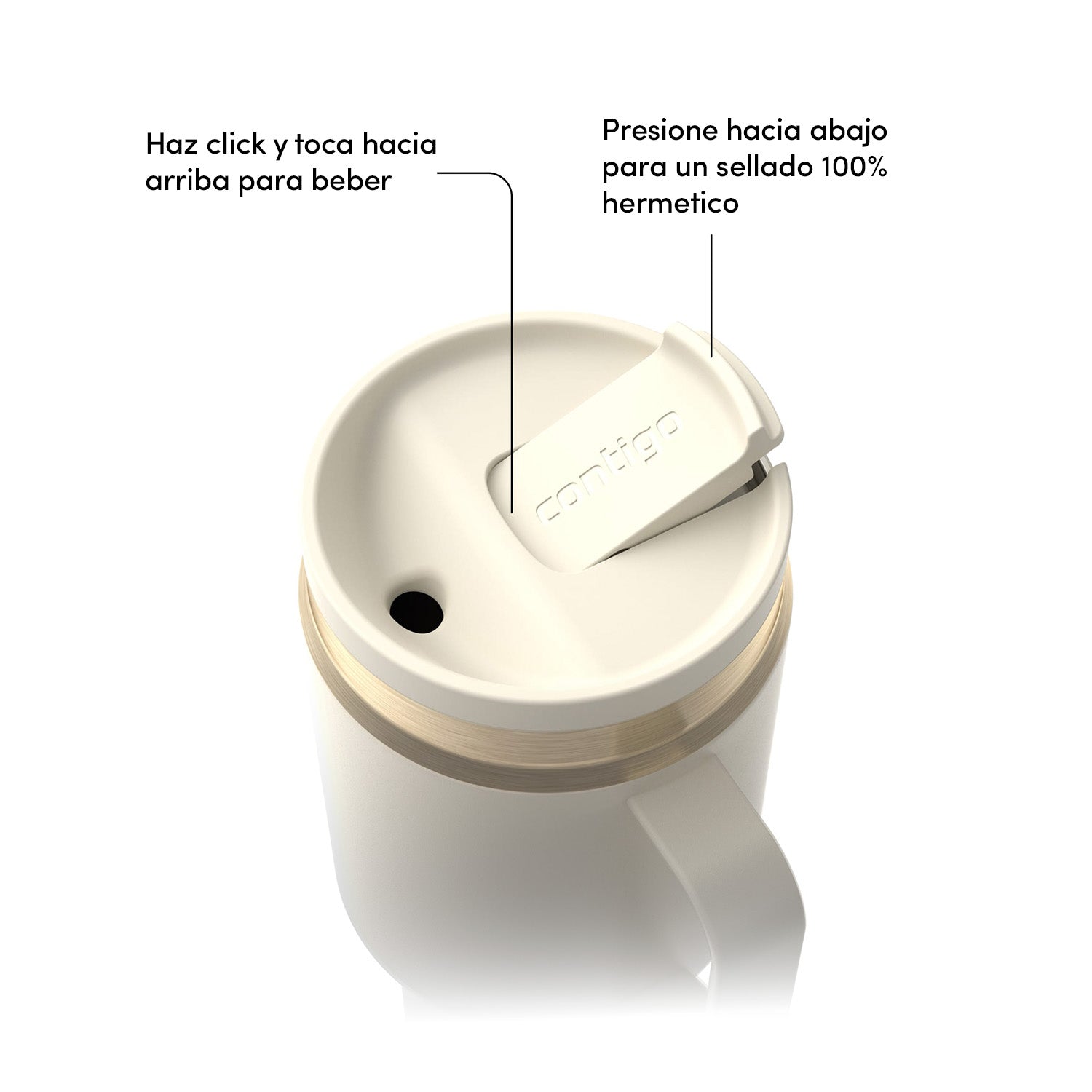 Vaso Snapseal XL Contigo 887ml Blanco 3 Vaso Snapseal XL Contigo 887ml Blanco vista 3 - regalo corporativo MerchLAB