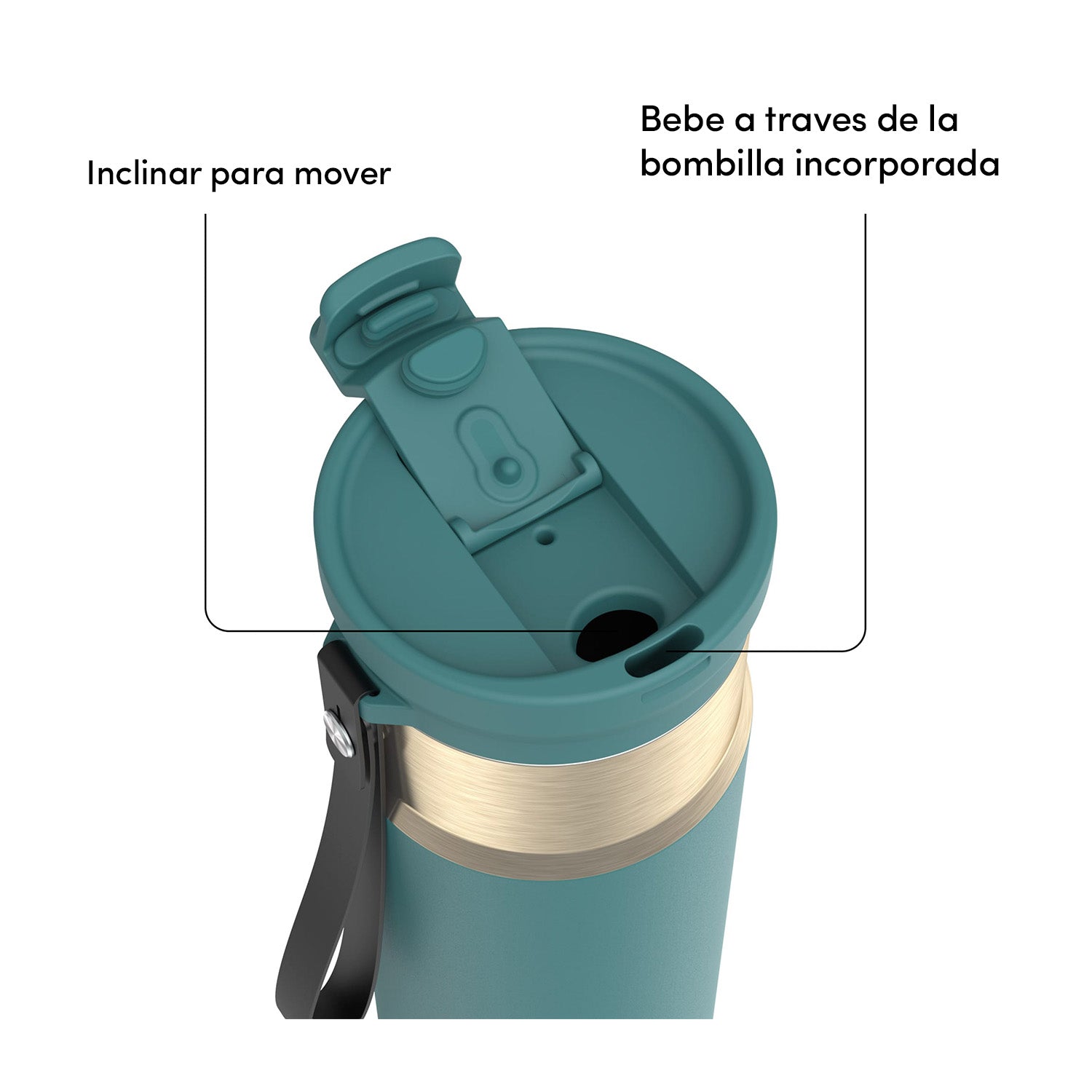 Botella Dual Sip Contigo 710ml Verde 3 Botella Dual Sip Contigo 710ml Verde vista 3 - regalo corporativo MerchLAB