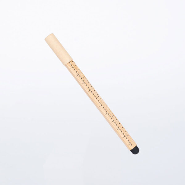 Lápiz de Bamboo con punta Tungsteno, Puntero Touch-Screen y regla de medir - Lápices Personalizados