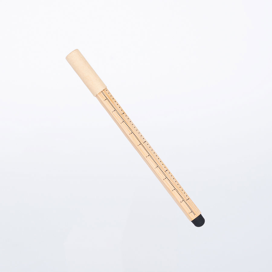 Lápiz de Bamboo con punta Tungsteno, Puntero Touch-Screen y regla de medir 1 Lápiz de Bamboo con punta Tungsteno, Puntero Touch-Screen y regla de medir - Lápices Personalizados