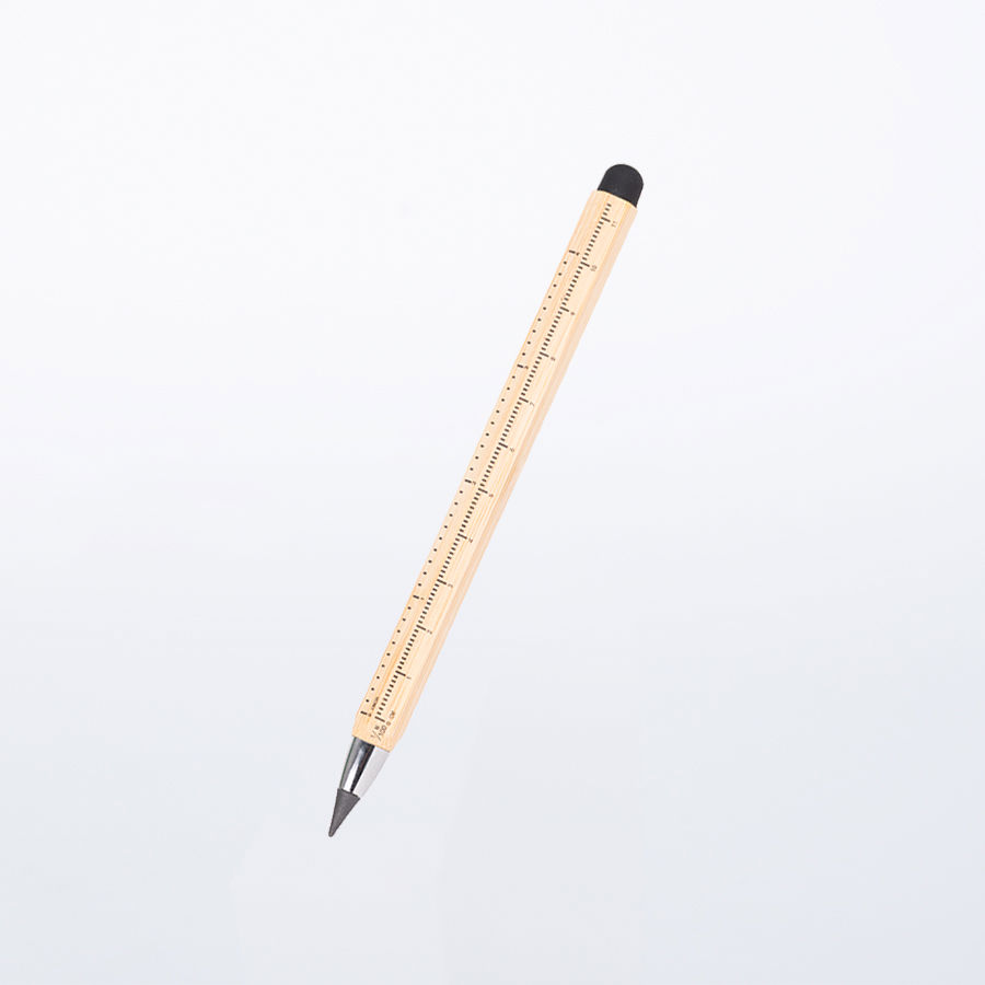 Lápiz de Bamboo con punta Tungsteno, Puntero Touch-Screen y regla de medir 2 Lápiz de Bamboo con punta Tungsteno, Puntero Touch-Screen y regla de medir - Lápices Personalizados