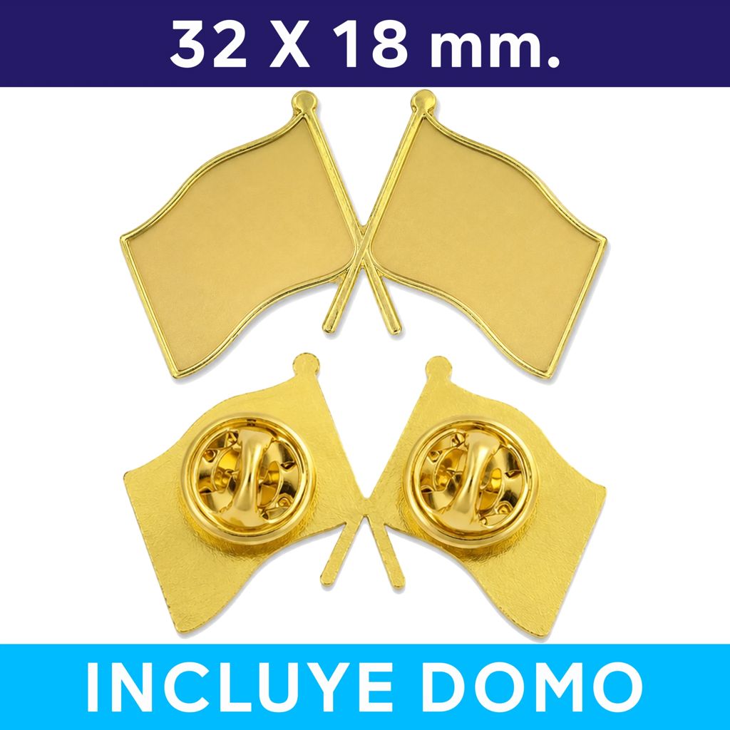 Pins Doble Bandera BAN02 3 Pins Doble Bandera BAN02, detalle - Pines | MerchLAB