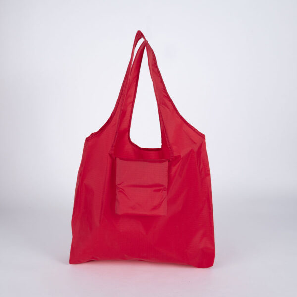 Bolsa plegable de compras en tela reciclada RPET 15L 7 Bolsa plegable de compras en tela reciclada RPET 15L, foto 7 - Bolsas de Poliester | MerchLAB
