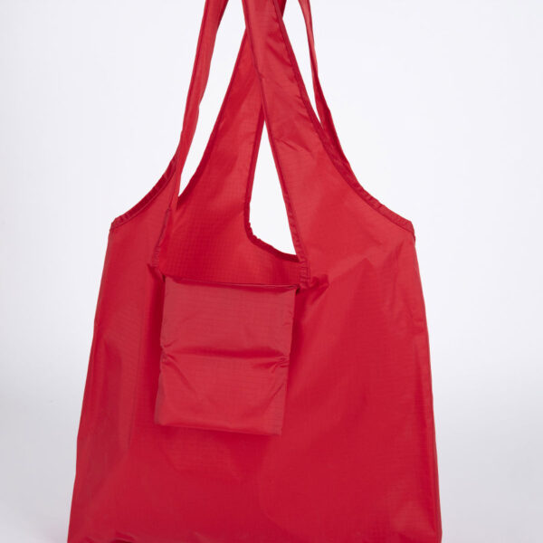 Bolsa plegable de compras en tela reciclada RPET 15L 8 Bolsa plegable de compras en tela reciclada RPET 15L, foto 8 - Bolsas de Poliester | MerchLAB