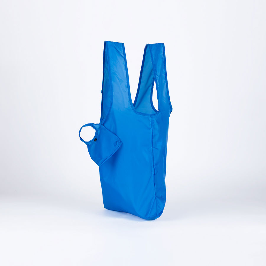 Bolsa plegable de compras "ROOM" 3 Bolsa plegable de compras "ROOM", detalle - Bolsas de Poliester | MerchLAB