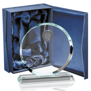Galvano Cristal Reloj Circular CC 01 - Galvanos y premios | MerchLAB