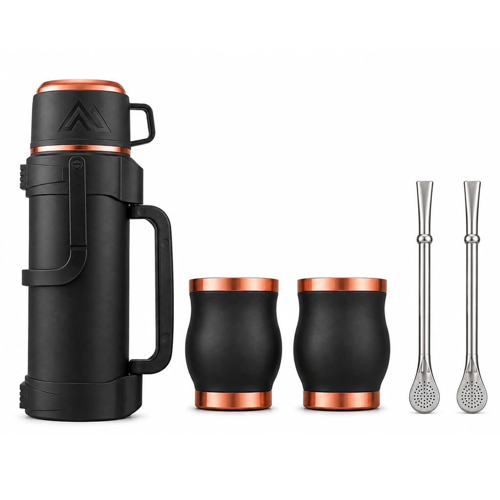 Set de Mate color ENCOBRIZADO/NEGRO M128 2 Set de Mate color ENCOBRIZADO/NEGRO M128, vista 2 - Termos | MerchLAB