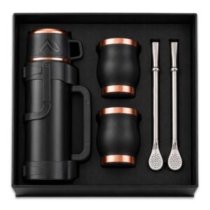 Set de Mate color ENCOBRIZADO/NEGRO M128 - Termos | MerchLAB