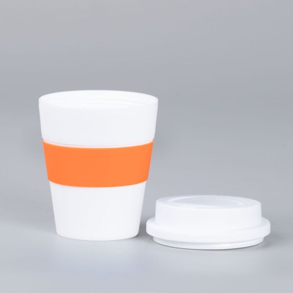 Mug Express Cup "WHITE" 356cc con banda silicona 8 Mug Express Cup "WHITE" 356cc con banda silicona, foto 8 - Mugs Corporativos | MerchLAB