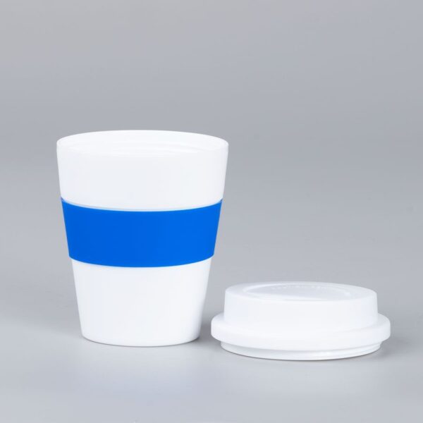 Mug Express Cup "WHITE" 356cc con banda silicona 4 Mug Express Cup "WHITE" 356cc con banda silicona, foto 4 - Mugs Corporativos | MerchLAB