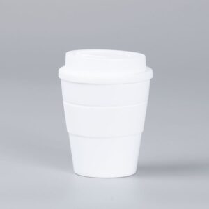 Mug Express Cup "WHITE" 356cc con banda silicona - Mugs Corporativos | MerchLAB
