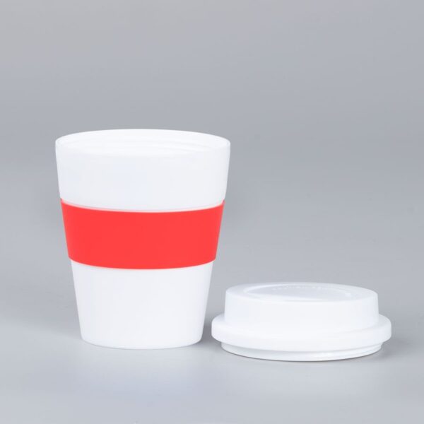 Mug Express Cup "WHITE" 356cc con banda silicona 6 Mug Express Cup "WHITE" 356cc con banda silicona, foto 6 - Mugs Corporativos | MerchLAB